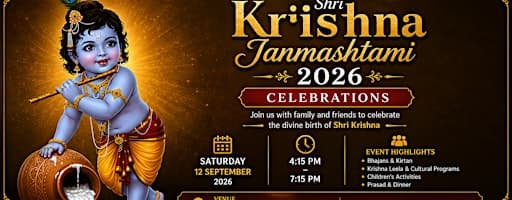 Shri Krishna Janmashtami Celebrations 2026 Brisbane