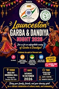Launceston Navratri Garba and Dandiya Night 2026